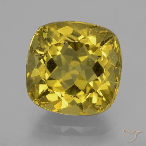 10.14ct Natürlicher Dijon Gelb Apatit, Kissen, VS