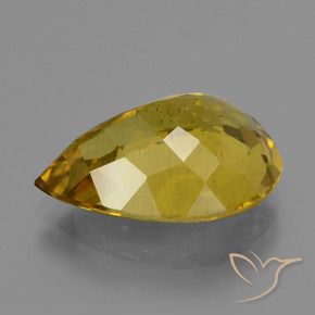 9,17 ctw natürlicher Gelblich Gold Apatit, Birnenform, VS