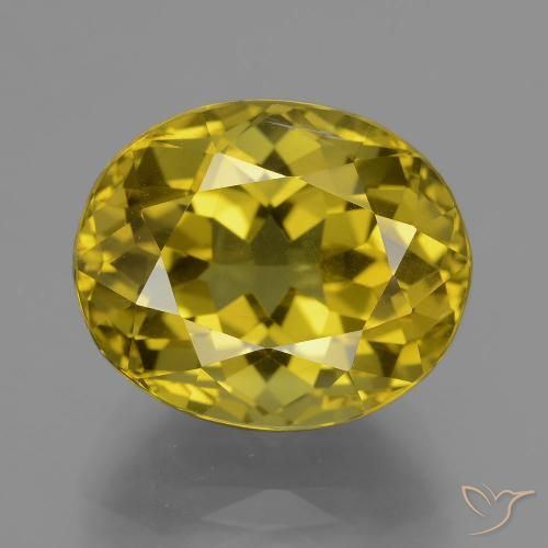 14.93ct Natürlicher Dijon Gelb Apatit, Oval, VS