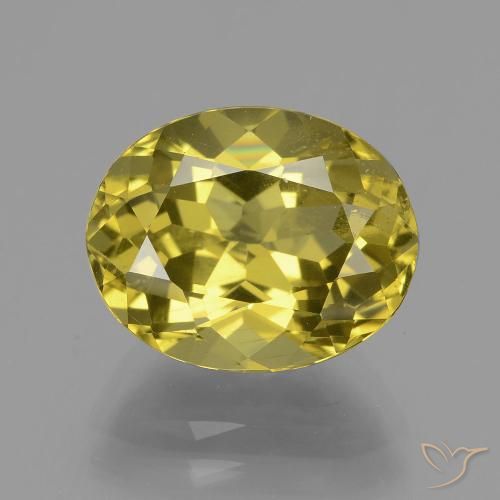 5.50ct Natürlicher Bräunliches Gelb Apatit, Oval, VS