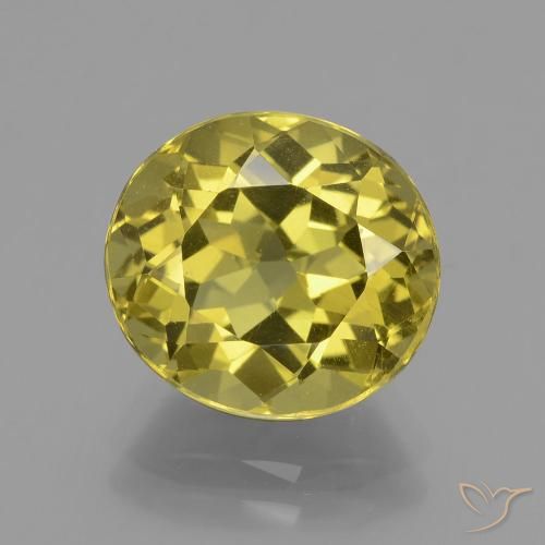 5.33ct Natürlicher Dunkel gelb Apatit, Oval, VS