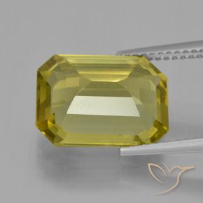 9,17 ctw natürlicher Ananas Gelb Apatit, Oktagonschliff, VS