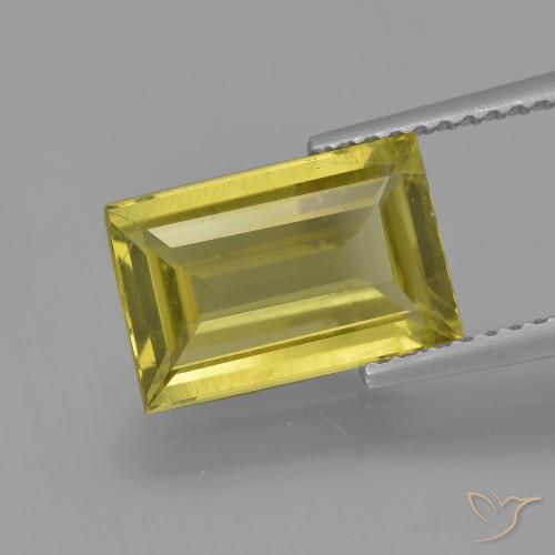 2.99ct Natürlicher Mittelhelles Gelb Apatit, Baguette, VS
