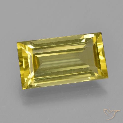 5.11ct Natürlicher Bräunliches Gelb Apatit, Baguette, VS