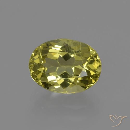 2.58ct Natürlicher Mittelgelb Apatit, Oval, VS