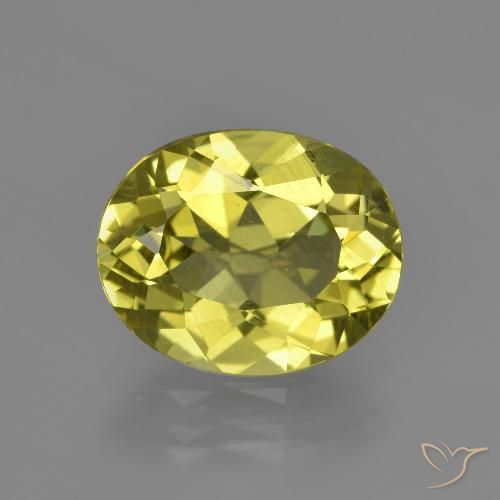 3.39ct Natürlicher Erdiges Gelb Apatit, Oval, VS