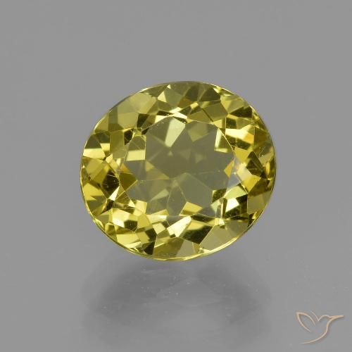 3.43ct Natürlicher Bräunliches Gelb Apatit, Oval, VS