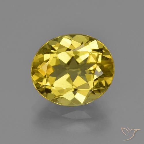 3.31ct Natürlicher Herbstgelb Apatit, Oval, VS