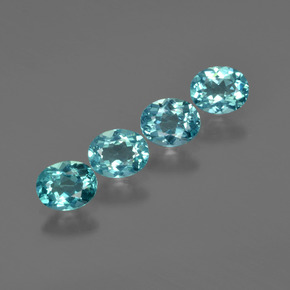  ct natürliche blauer Apatit-Edelsteine, Oval Schliff, VS