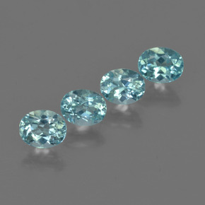  ct natürliche blauer Apatit-Edelsteine, Oval Schliff, VS