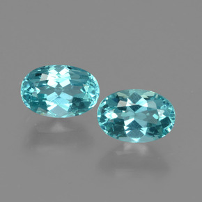  ct natürliche blauer Apatit-Edelsteine, Oval Schliff, VS