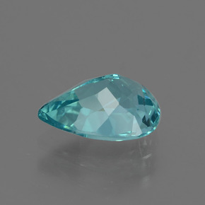 1,11 ctw natürlicher blauer Apatit, Birnenform, VS