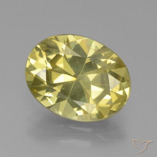 4.13ct Natürlicher Mittelgelb Apatit, Oval, VS