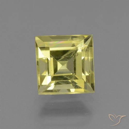 2.95ct Natürlicher Helles Maisgelb Apatit, Quadrat, VS