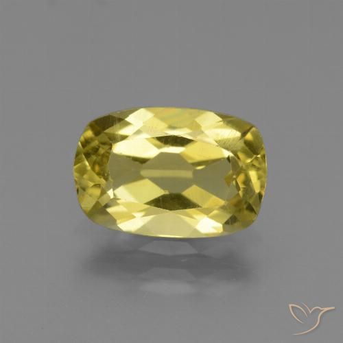 2.01ct Natürlicher Mittelgelb Apatit, Kissen, VS