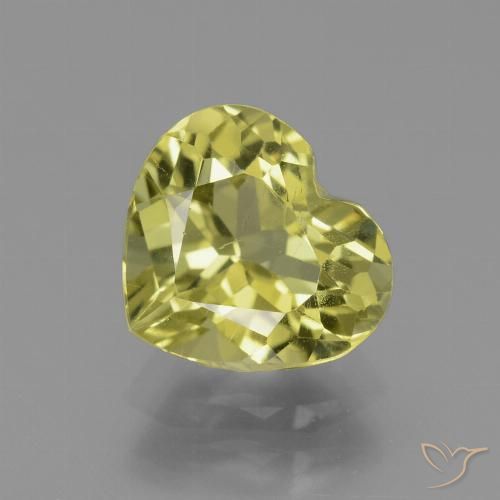 2.18ct Natürlicher Helles Maisgelb Apatit, Herz, VS