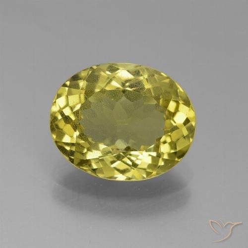 2.86ct Natürlicher Mittelgelb Apatit, Oval, VS