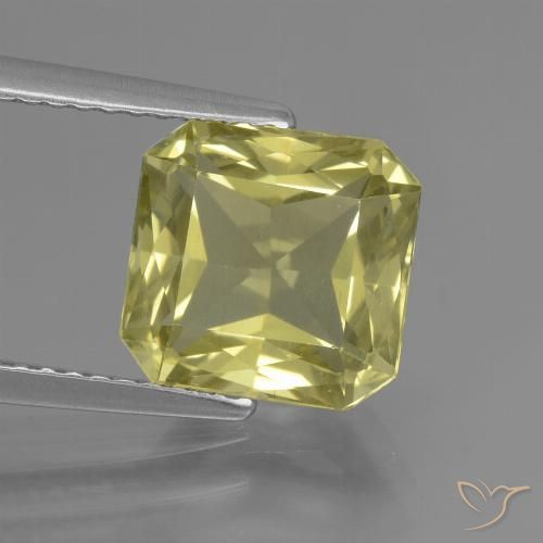 3.73ct Natürlicher grünlich-gelb Apatit, Smaragdschliff, VVS-VS