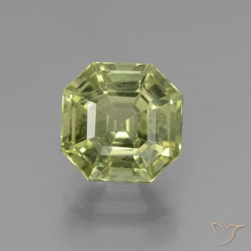 3.46ct Natürlicher hellgrün Apatit, Smaragdschliff, VS