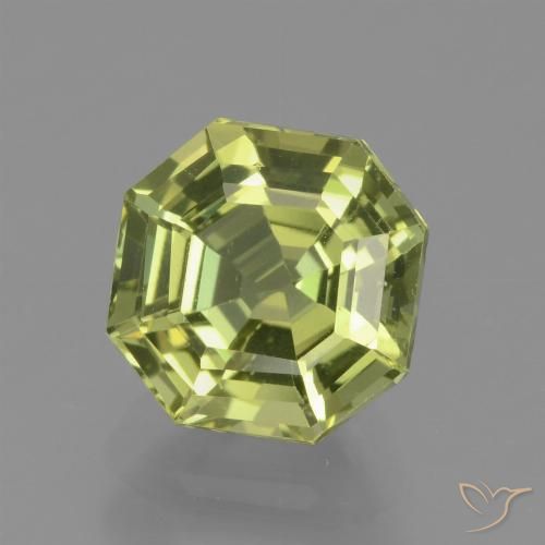 2.28ct Natürlicher Mittelgelb Apatit, Smaragdschliff, VVS-VS