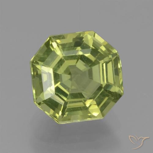 2.23ct Natürlicher Zitronengelb Apatit, Smaragdschliff, VS