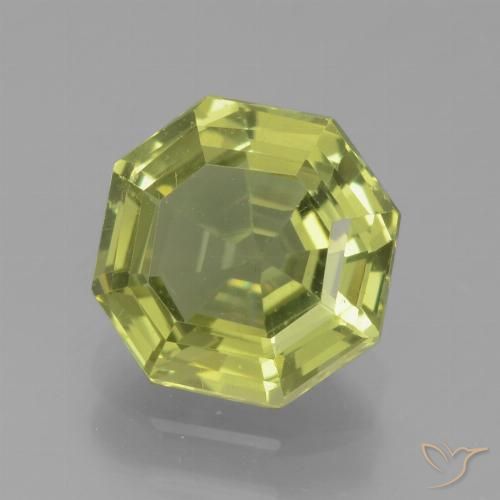 2.02ct Natürlicher Mittelgelb Apatit, Smaragdschliff, VVS-VS