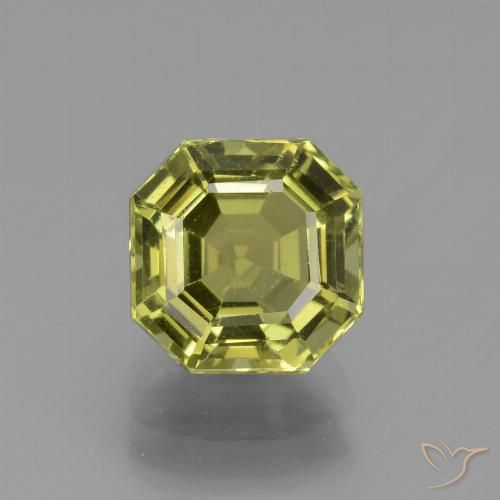 3.03ct Natürlicher Mittelgelb Apatit, Smaragdschliff, VS