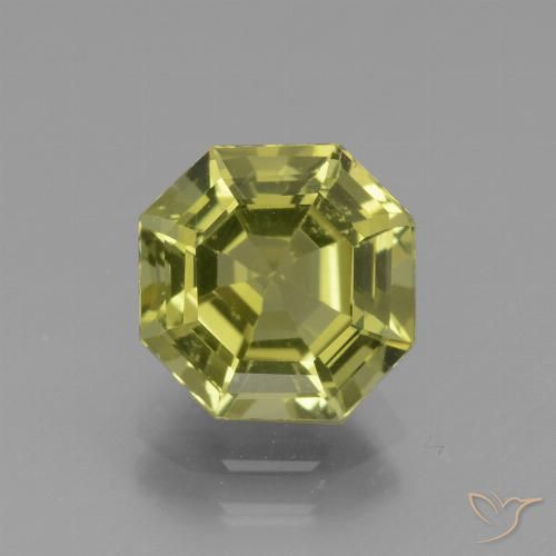 3.00ct Natürlicher grün-gelb Apatit, Smaragdschliff, VS