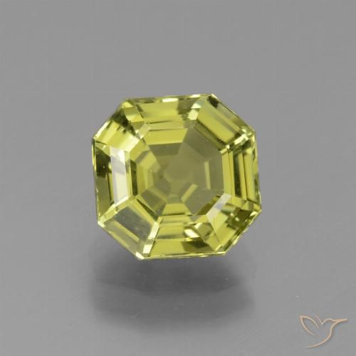 2.68ct Natürlicher grün-gelb Apatit, Smaragdschliff, VVS-VS