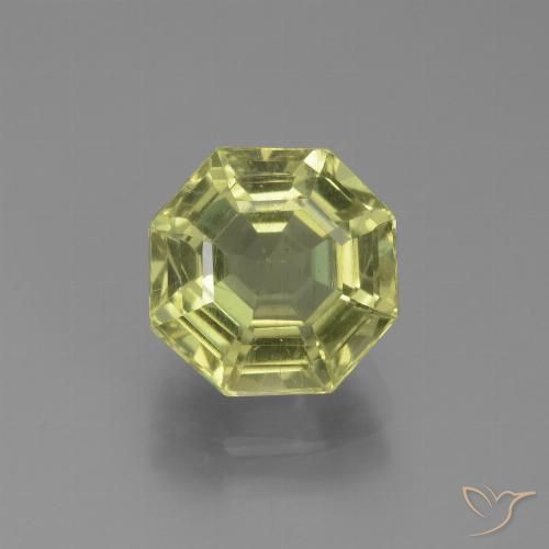 2.81ct Natürlicher grün-gelb Apatit, Smaragdschliff, VS