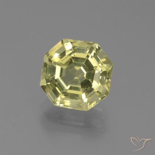 2.43ct Natürlicher grünlich-gelb Apatit, Smaragdschliff, VS