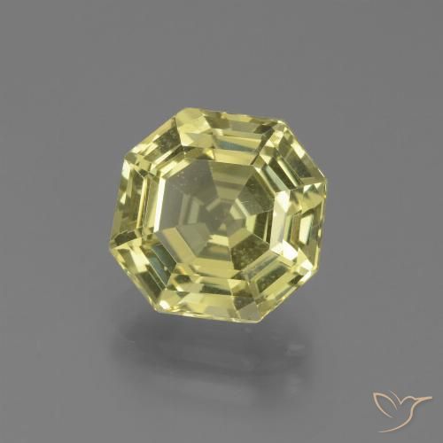 2.85ct Natürlicher Mittelgelb Apatit, Smaragdschliff, VVS-VS