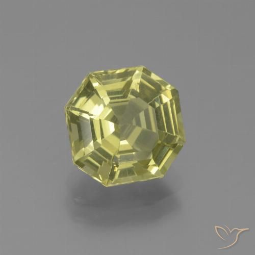 2.49ct Natürlicher Mittelgelb Apatit, Smaragdschliff, VS