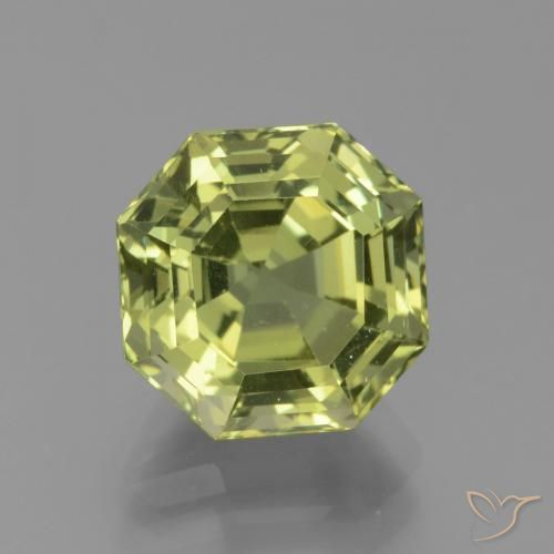 5.10ct Natürlicher Medium Light Green Apatit, Smaragdschliff, VS