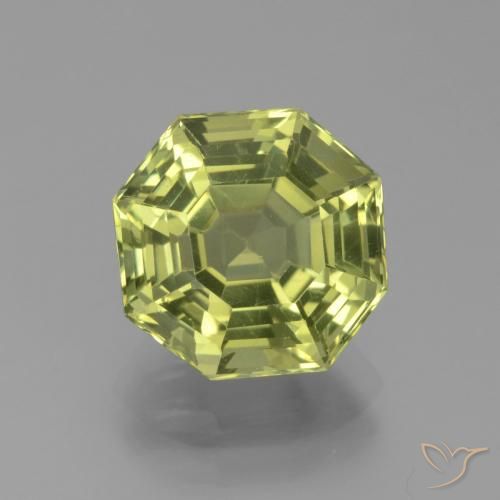 4.05ct Natürlicher Helles Erdgrün Apatit, Smaragdschliff, VVS-VS