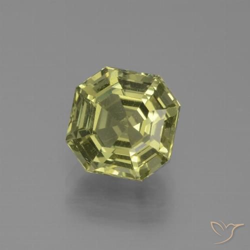 2.47ct Natürlicher grünlich-gelb Apatit, Smaragdschliff, VS