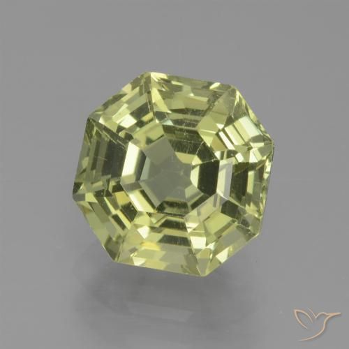 2.66ct Natürlicher gelb-grün Apatit, Smaragdschliff, VS