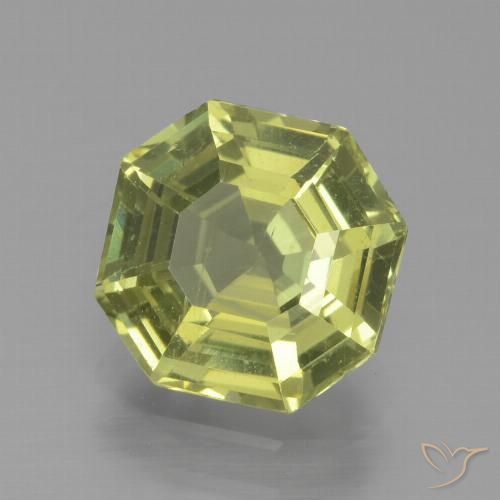 2.13ct Natürlicher grün-gelb Apatit, Smaragdschliff, VS