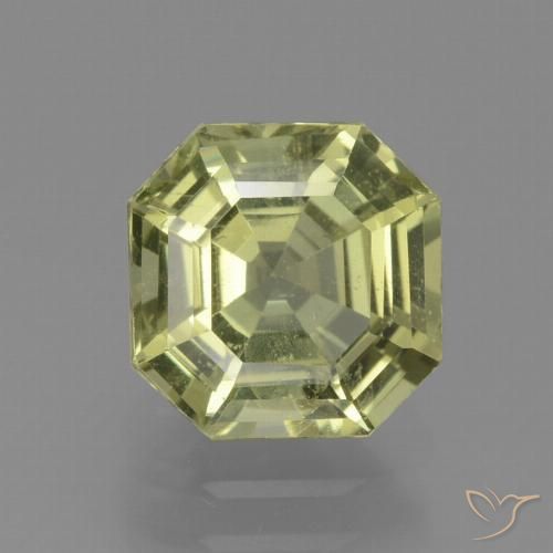 2.23ct Natürlicher Mittelgelb Apatit, Smaragdschliff, VS