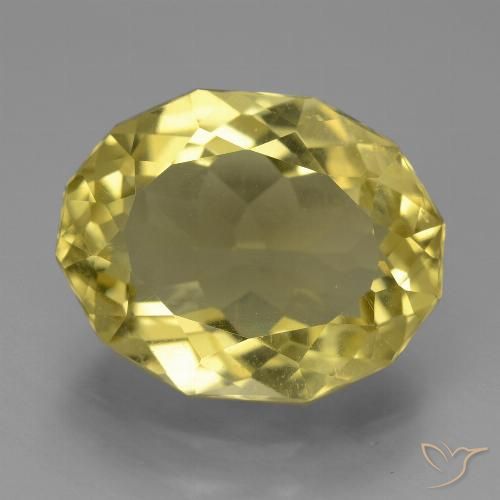 7.76ct Natürlicher hellgelb Apatit, Oval, VS