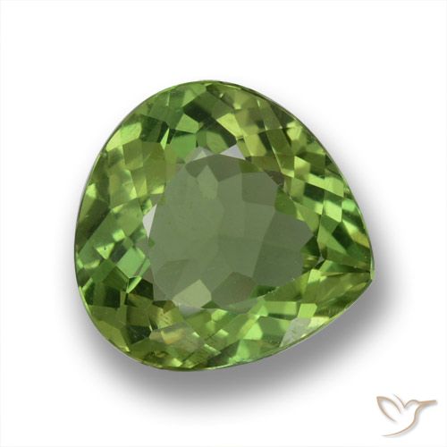2.29ct Natürlicher tiefgrün Apatit, Birnenform, VS-SI