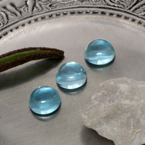 2.05ctw Natürlicher grünlich-blau Apatit, Runden, Transparent