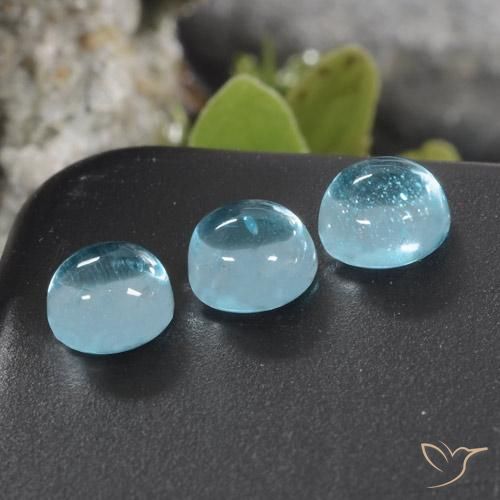 1.46ctw Natürlicher Tiefes Maya-Blau Apatit, Runden, Transparent