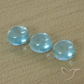 1.74 ct natürliche hellblau Apatit-Edelsteine, Runden, Transparent