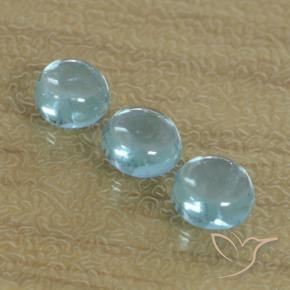 1.60 ct natürliche grünlich-blau Apatit-Edelsteine, Runden, Transparent