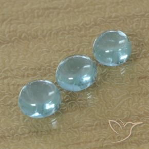 1.60 ct natürliche grünlich-blau Apatit-Edelsteine, Runden, Transparent