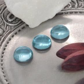 1,21 ct natürliche blauer Apatit-Edelsteine, Rundschliff, Transparent