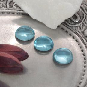 1,21 ct natürliche blauer Apatit-Edelsteine, Rundschliff, Transparent