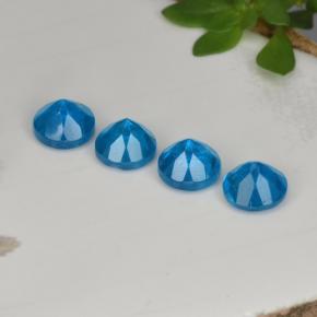 1.27 ct natürliche Blau Apatit-Edelsteine, Rund Schliff, VS