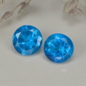  ct natürliche blauer Apatit-Edelsteine, Rundschliff, VS-SI